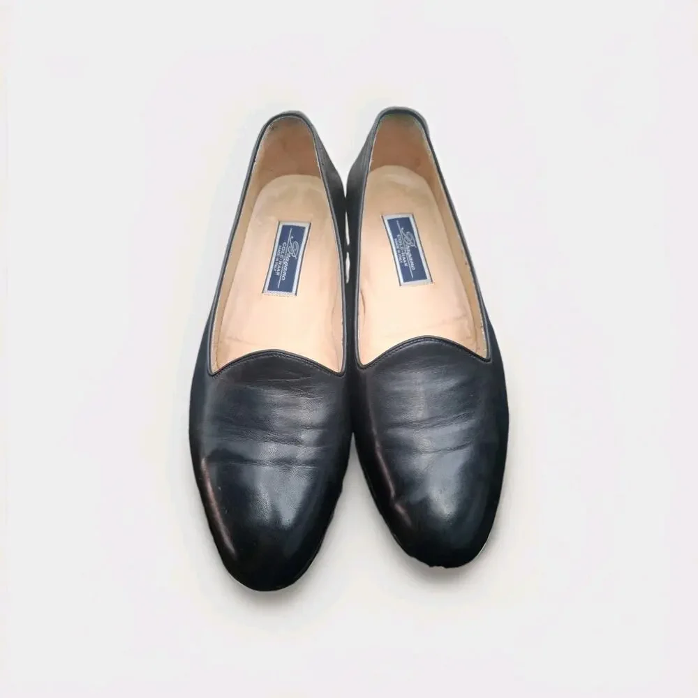 Bragano Cole Haan Men’s Black Tuxedo Shoes Slippers Loafers Size 10 1/2